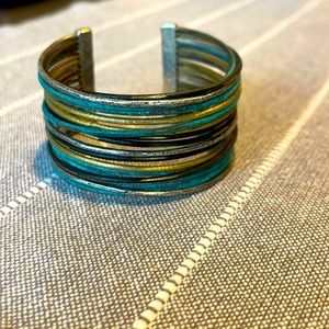 Brand New Premier Designs Four Tone Open Cuff Bracelet